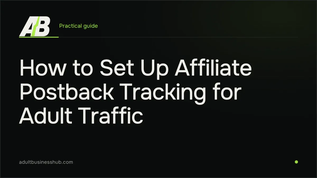How to Set Up Affiliate Postback Tracking for Adult Traffic