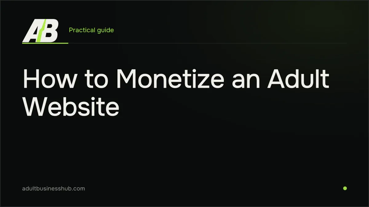 How to Monetize an Adult Website