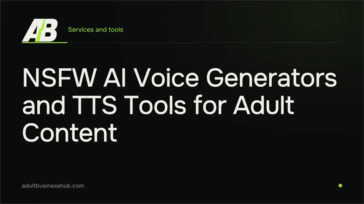 NSFW AI Voice Generators and TTS Tools for Adult Content