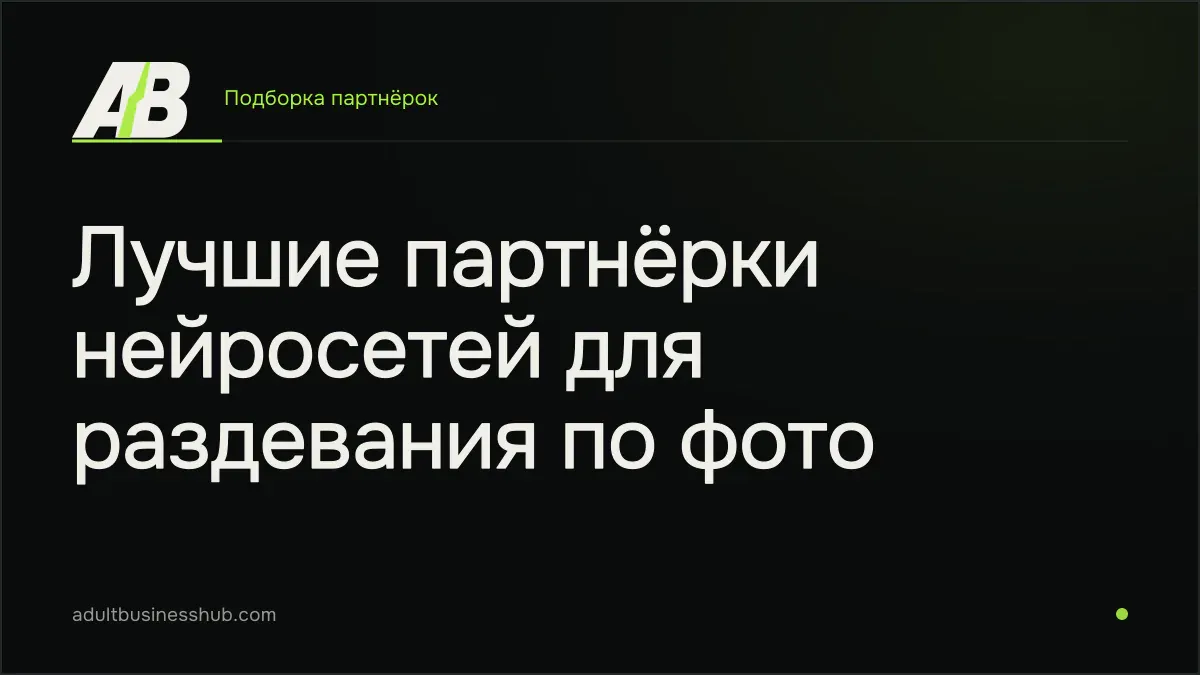 Лучшие партнёрки нейросетей для раздевания по фото